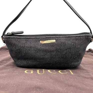 GUCCI 2094 Accessory Pouch Handbag Black