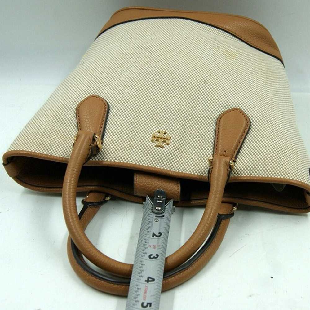 Tory Burch Carter Women's Handbag Beige Brown Can… - image 10