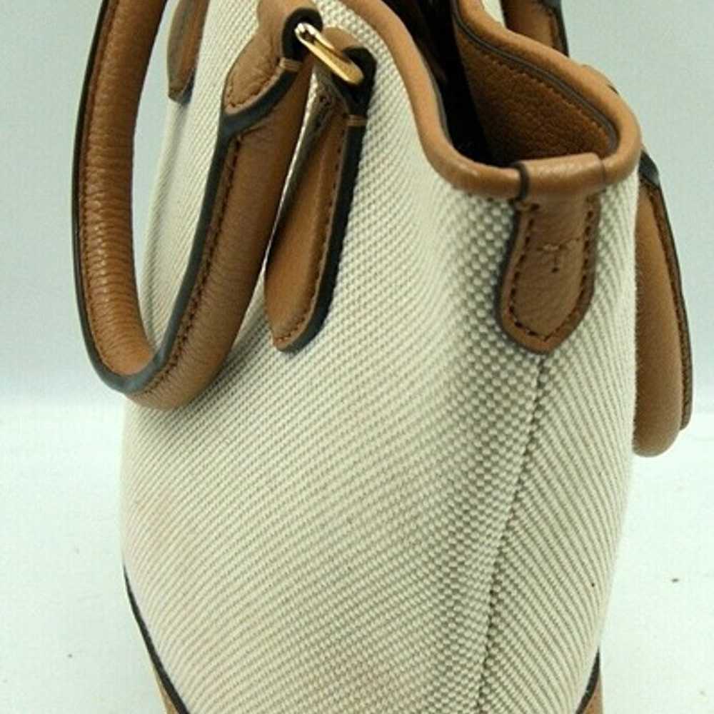 Tory Burch Carter Women's Handbag Beige Brown Can… - image 3