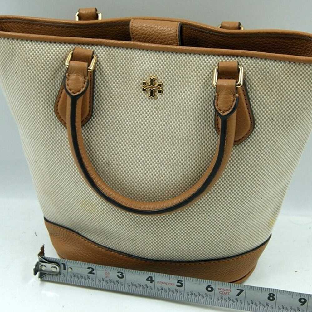 Tory Burch Carter Women's Handbag Beige Brown Can… - image 6