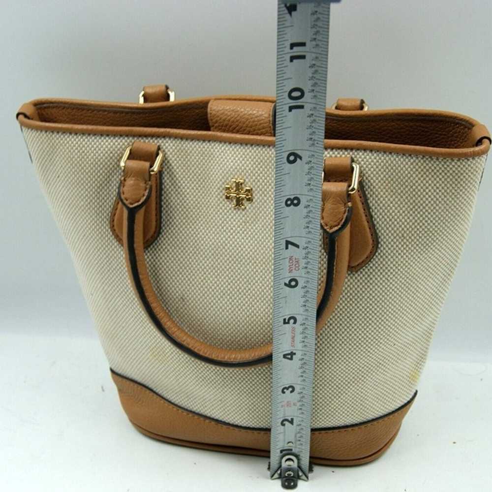 Tory Burch Carter Women's Handbag Beige Brown Can… - image 7