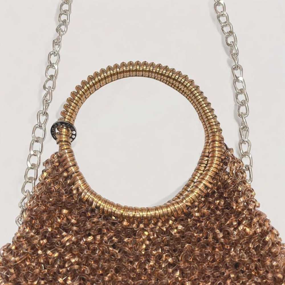 【Rare】Anteprima Circle Round Shoulder Wire Bag Go… - image 4