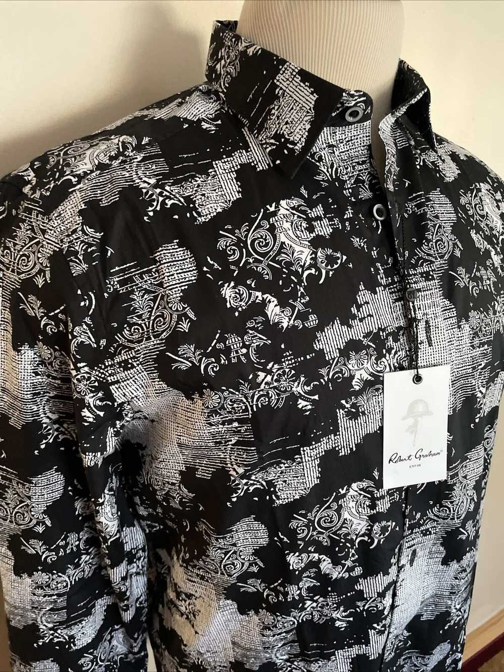 Robert Graham Black White Abstract Pattern - image 3