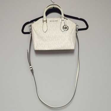 Michael Kors White and Gray Satchel