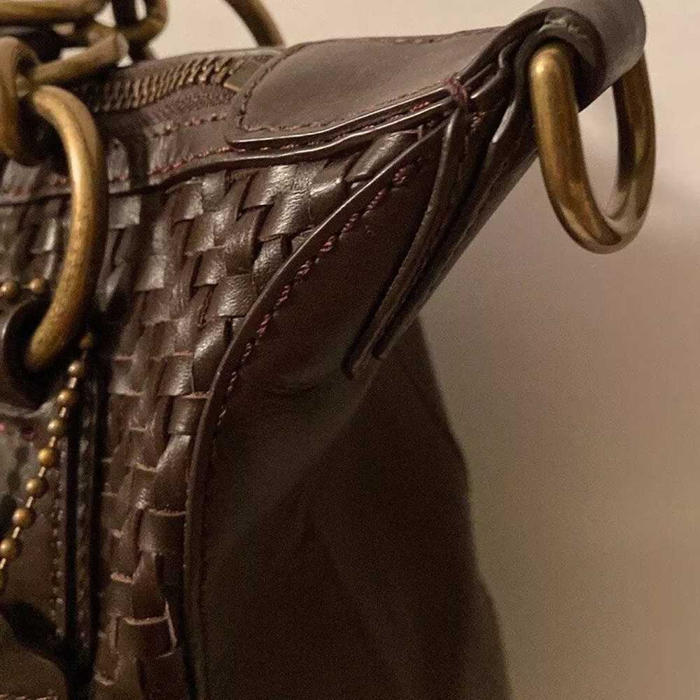 COACH Kristin Woven Leather Crossbody/Hobo Should… - image 3