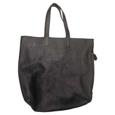 BANANA REPUBLIC Pebbled Black Leather Tote