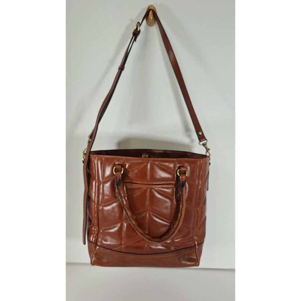 PATRICIA NASH Amber leigh Quilted Leather Tote Sh… - image 2