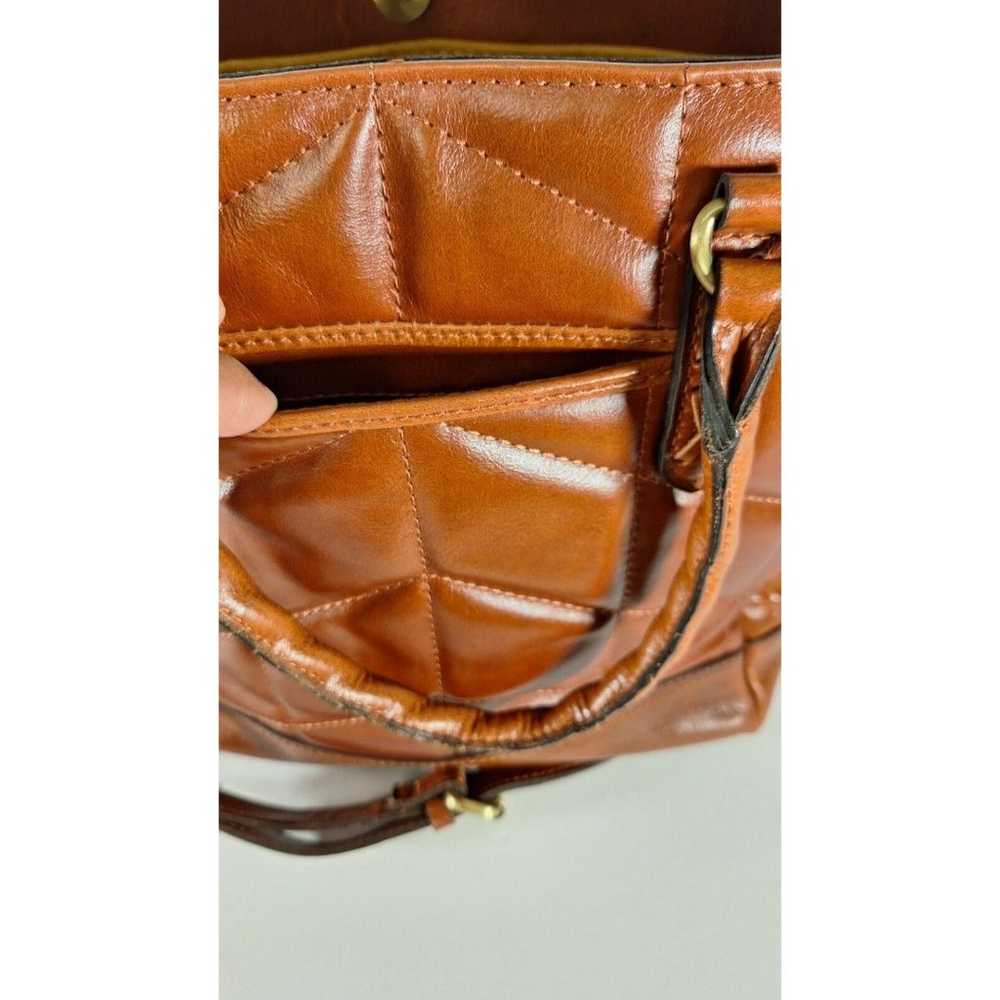 PATRICIA NASH Amber leigh Quilted Leather Tote Sh… - image 4