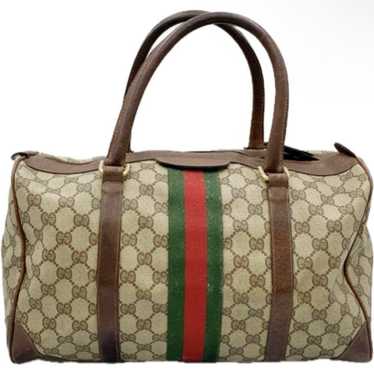 GUCCI ✨Old Gucci Sherry GG Boston Bag Handbag - image 1