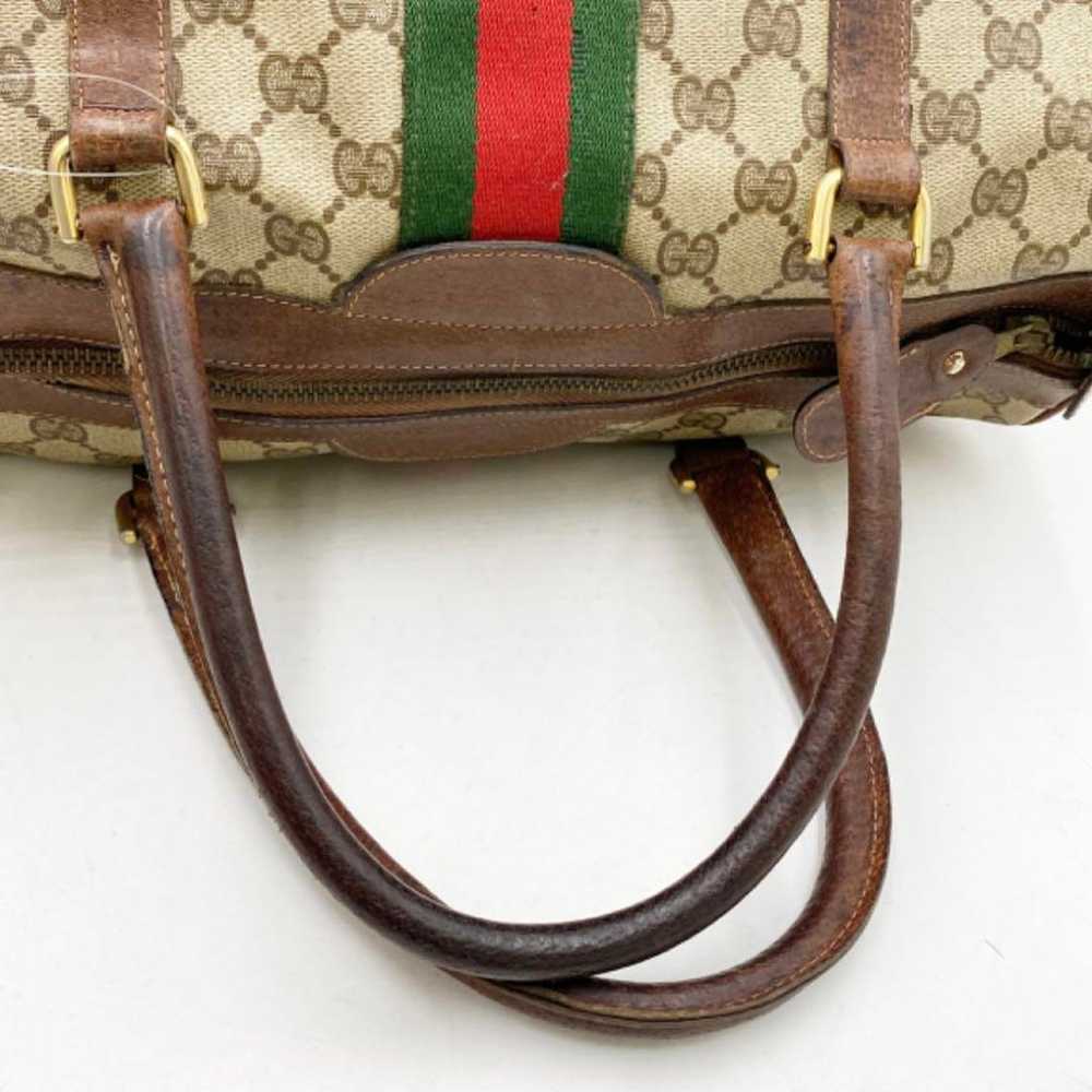 GUCCI ✨Old Gucci Sherry GG Boston Bag Handbag - image 2