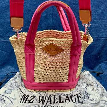 MZ Wallace Mini Raffia Tote in Zinnia EUC - image 1