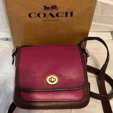 Coach 89126 Rambler Crossbody 16 In Colorblock IN selling Purple Multi