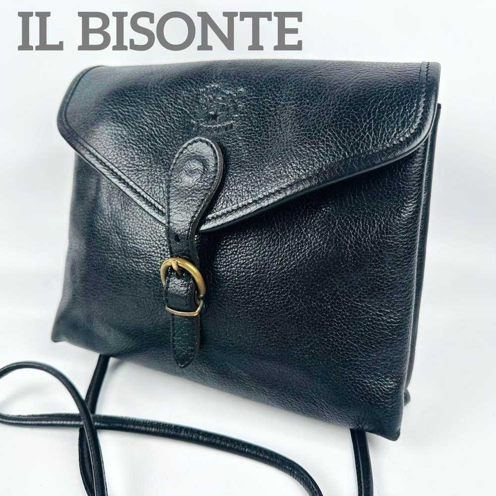 Il Bisonte Shoulder Bag Flap All Leather Sacoche … - image 1