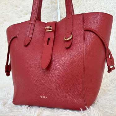 【Excellent Condition】FURLA Net M Tote Bag Turn Lo… - image 1