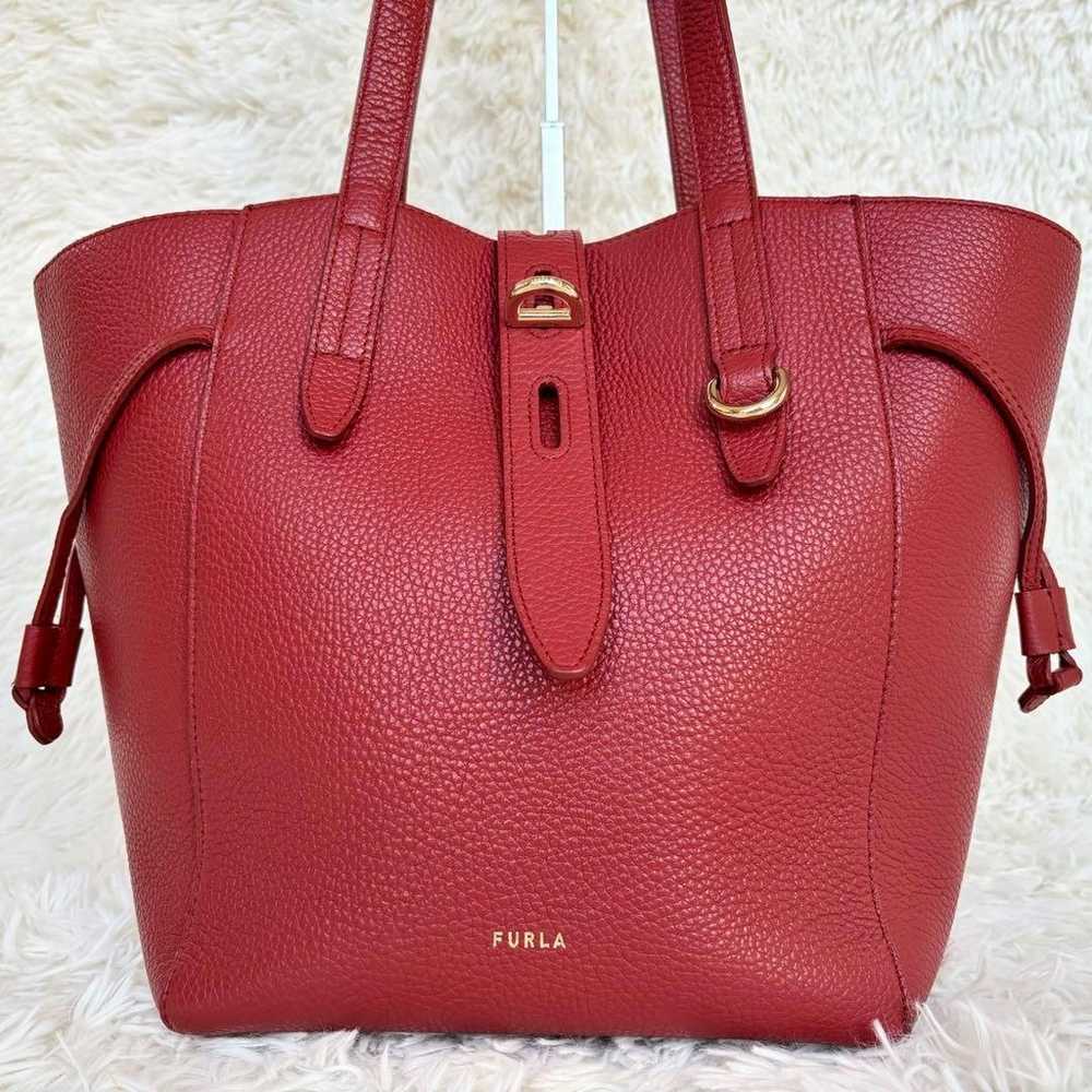 【Excellent Condition】FURLA Net M Tote Bag Turn Lo… - image 2