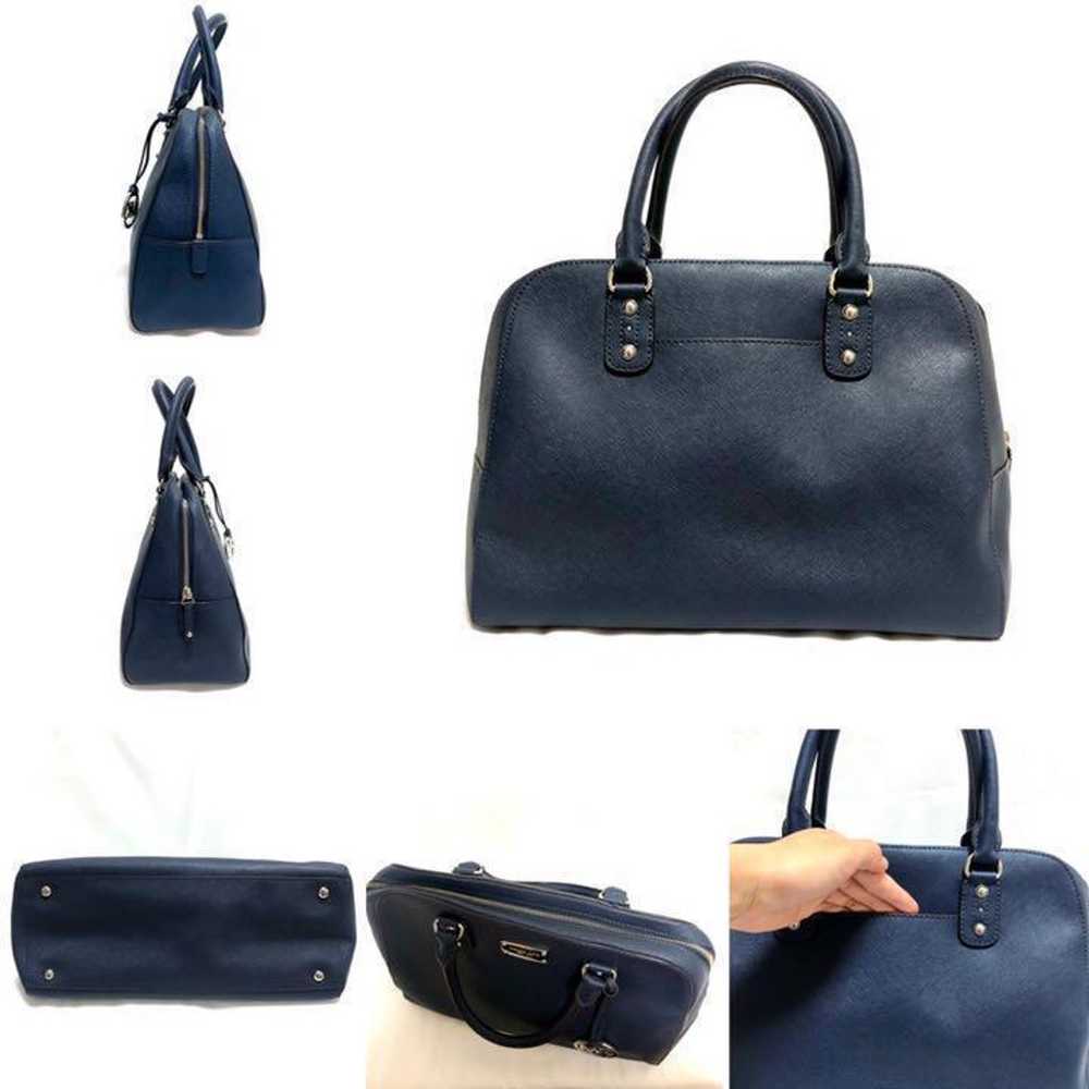 Michael Kors bag, handbag, navy blue, Boston bag,… - image 2