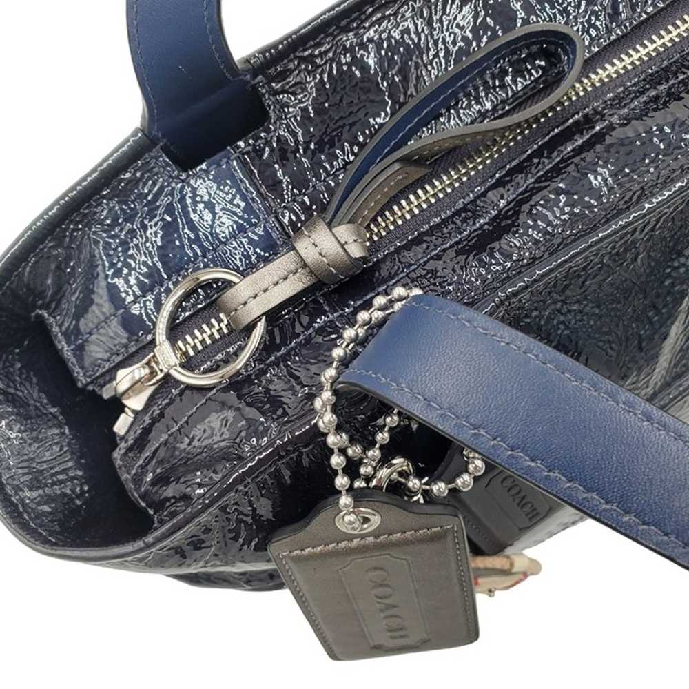 NEW Authentic Coach Audrey Navy Blue Patent Leath… - image 7