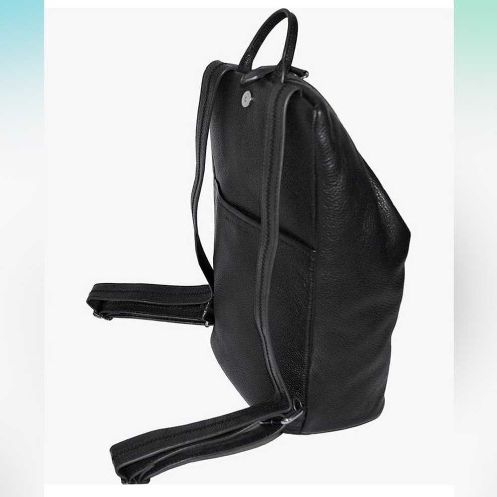 Aimee Kerstenberg Tabitha Black Leather Backpack - image 2