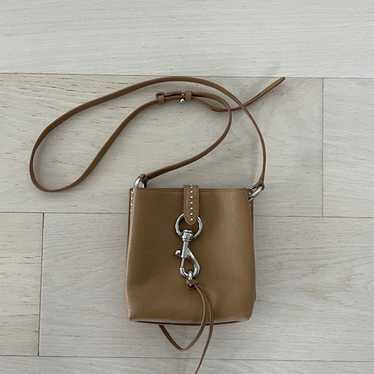 NWOT Rebecca Minkoff Tan Mini Leather Crossbody B… - image 1