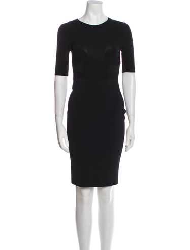 Givenchy Sheath Dress Black Short Sleeve - image 1