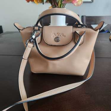 Longchamp le pliage leather mini crossbody bag col