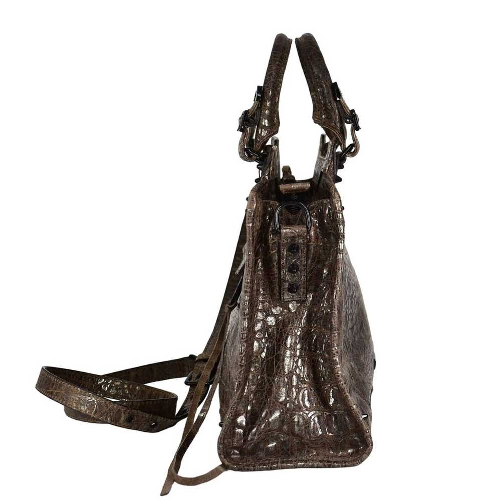 D0 NEW REBECCA MINKOFF Croc Embossed Leather Shou… - image 3