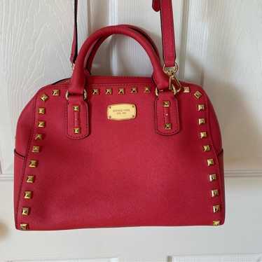 Michael Kors Hot Pink Studded Handbag