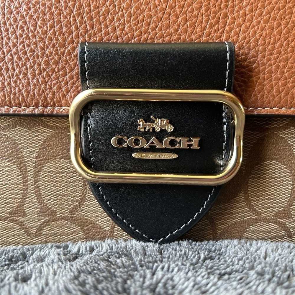 Coach Morgan Shoulder Bag in Colorblock with ID W… - image 3