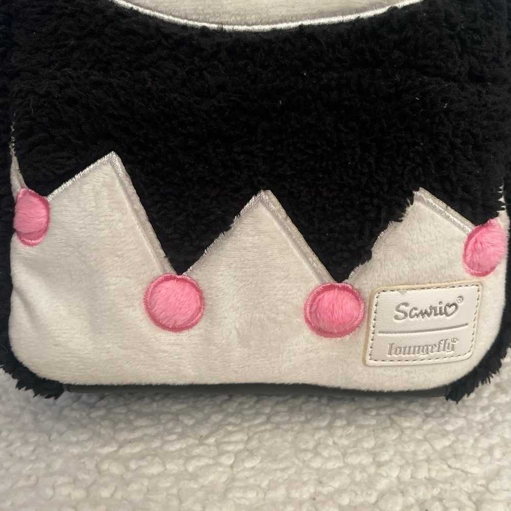 Sanrio Kuromi black plush Loungefly mini backpack… - image 3