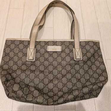 Gucci GG Pattern Handbag Gray Medium size - image 1