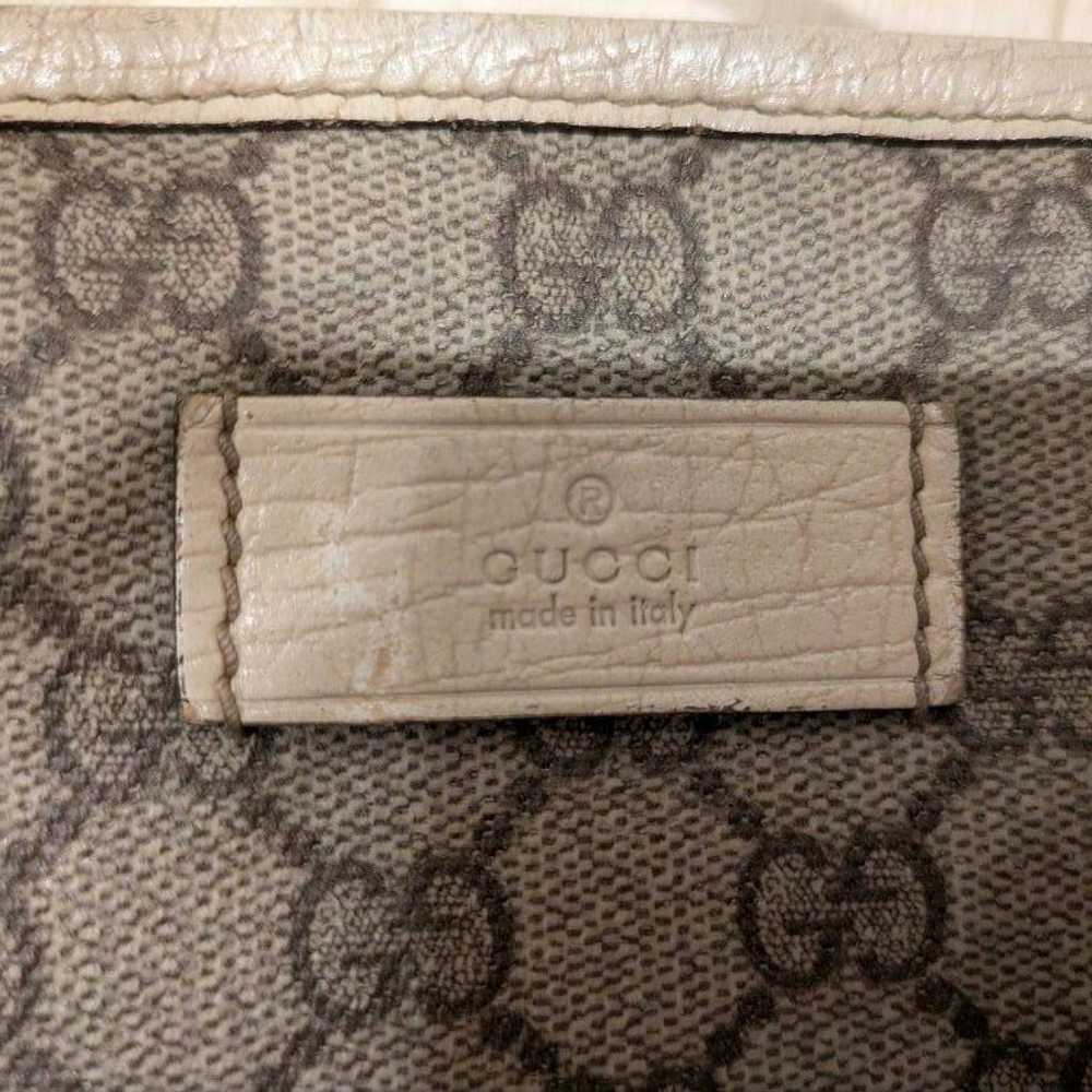 Gucci GG Pattern Handbag Gray Medium size - image 7