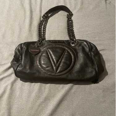 VALENTINO By Mario Valentino Black Leather Quilte… - image 1