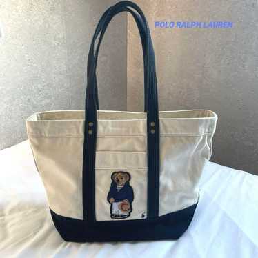 Ralph Lauren Bear Tote Bag Polo Bear Canvas Tote