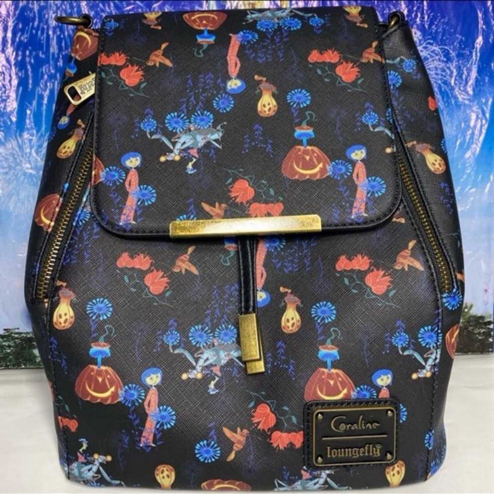 Disney coraline convertible Loungefly mini backpa… - image 3