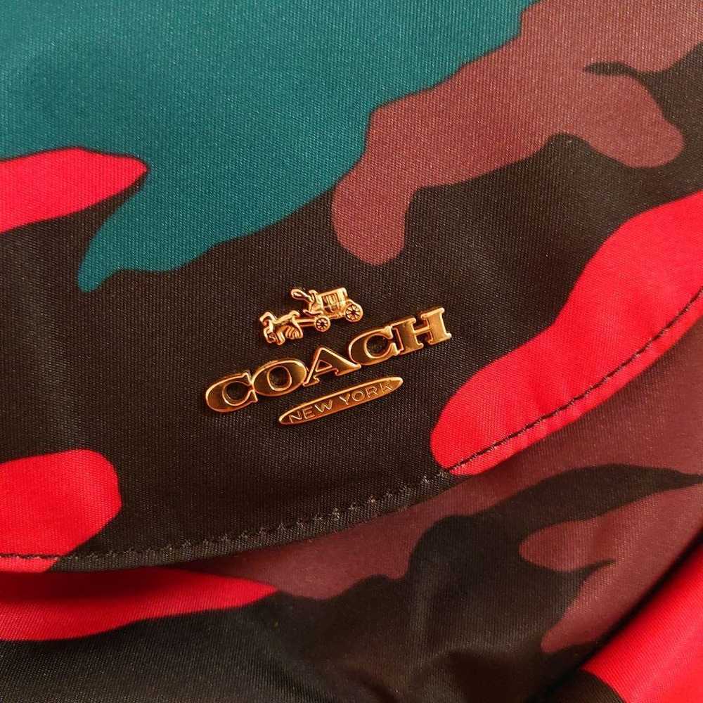 Unused rare COACH pebble leather and nylon camouf… - image 2