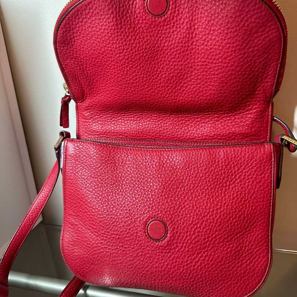 Tory Burch red/deep coral crossbody bag - image 8