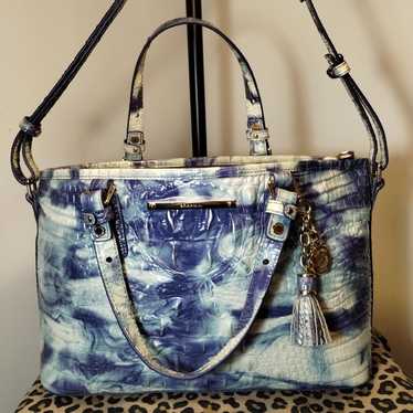 Brahmin top mini Asher Sea Glass Satchel