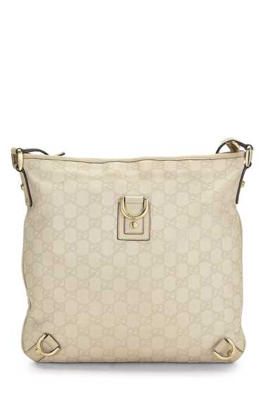 White Guccissima D-Ring Abbey Messenger