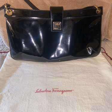 Salvatore Ferragamo patent leather purse