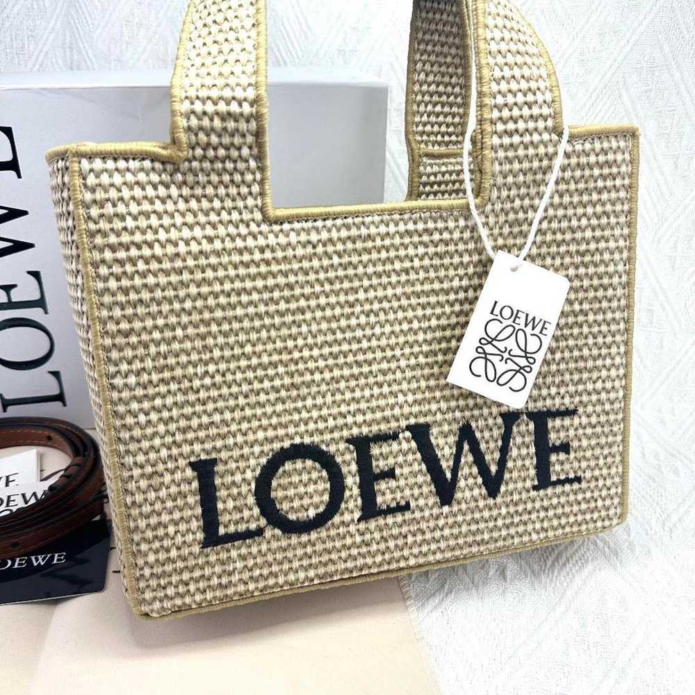 Excellent condition Loewe small natural tote bag … - image 2