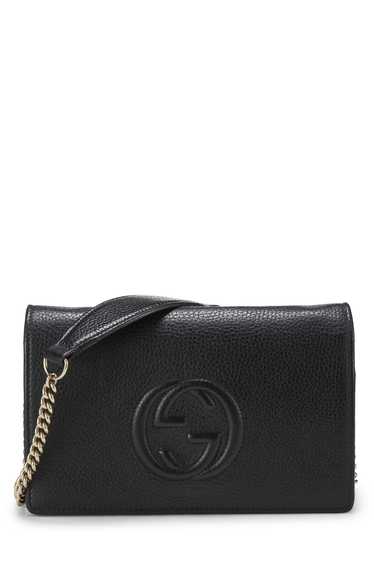 Black Leather Soho Wallet On Chain (WOC)