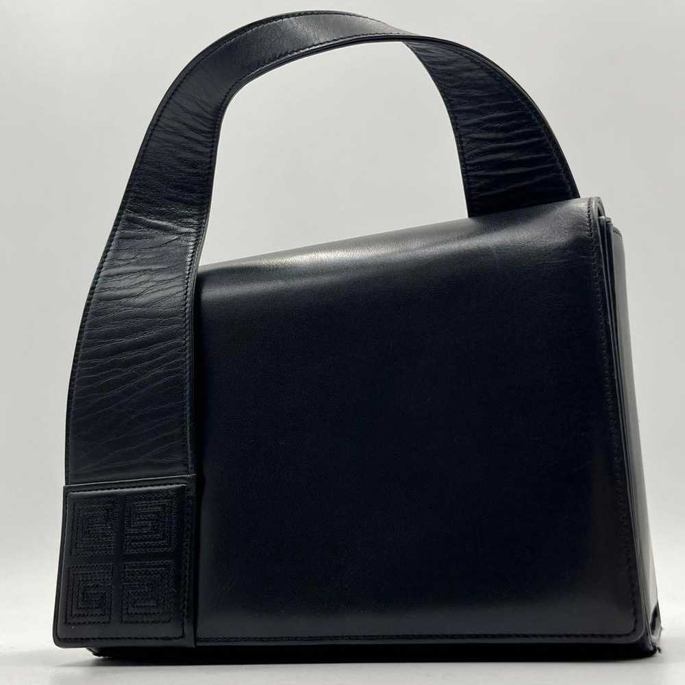 ✨Luxury Givenchy 4G Logo Black Leather Handbag Fo… - image 1