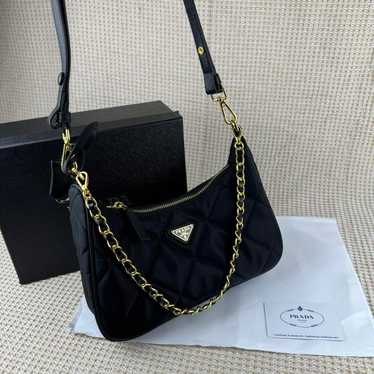 PRADA chain mini bag with box, shoulder bag.