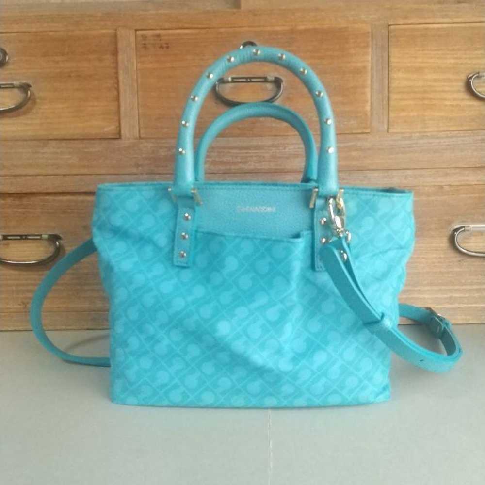 GHERARDINI Gherardini Turquoise Emerald Handbag - image 4