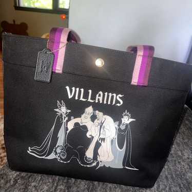 Disney X Coach tote with villains