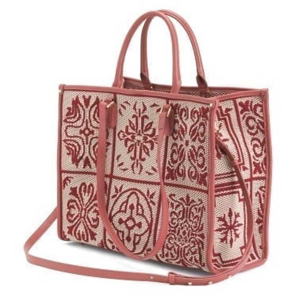 VIOLA CASTELLANI Made In Italy Fabric Tote With L… - image 1