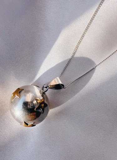 sterling silver 925 globe necklace