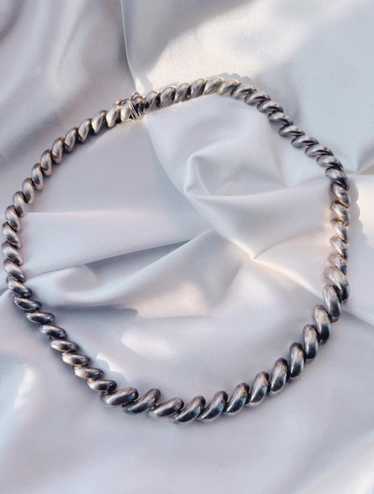 sterling silver 925 twisted necklace