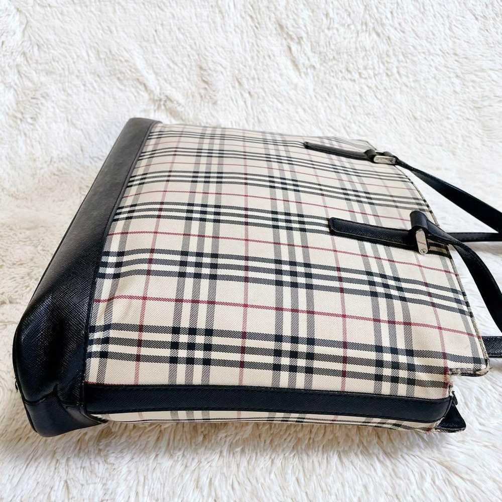 Excellent condition BURBERRY Nova Check Leather P… - image 6