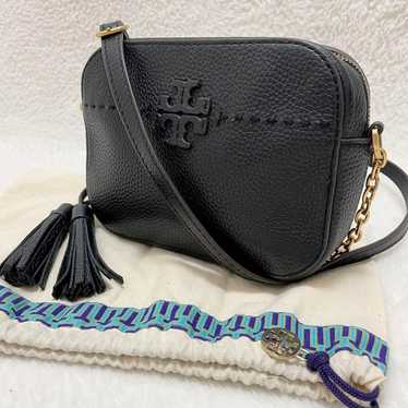 Brand new ★ Tory Burch Camera Bag Mack Glow Black… - image 1